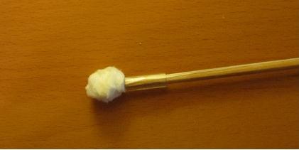 whistle swab cut to size